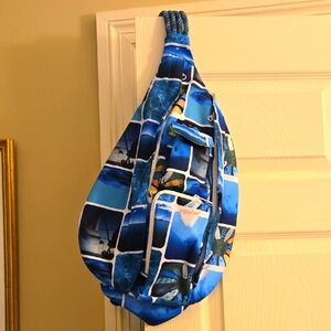 KAVU Blue Patterned Bag Never Used.